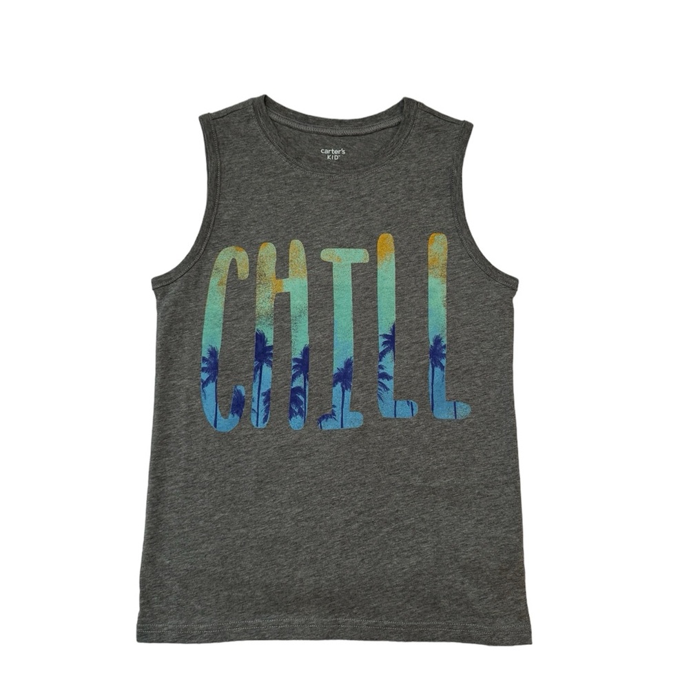 NWT, Carter’s Kid Size 8 Sleeveless Shirt Gray